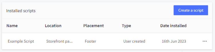 BigCommerce Script Manager
